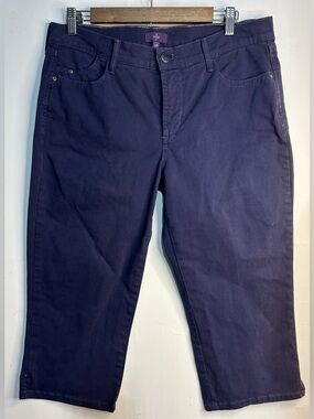 5 for $25🔥NYDJ Not Your Daughters Jeans Navy Cropped Jeans Size 10P